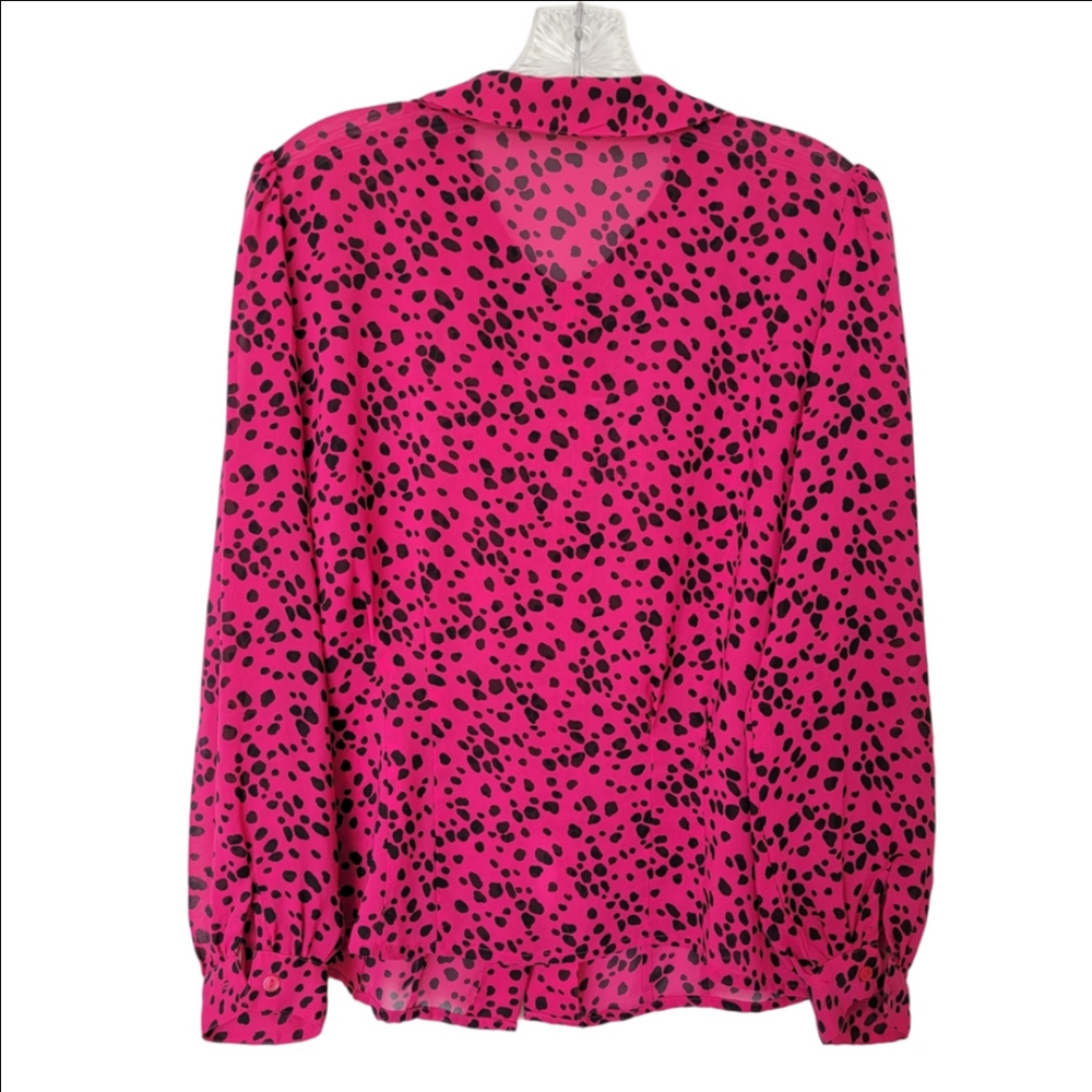 Anna Sui Fuchsia and Black Patterned Blouse - Picture 6 of 6